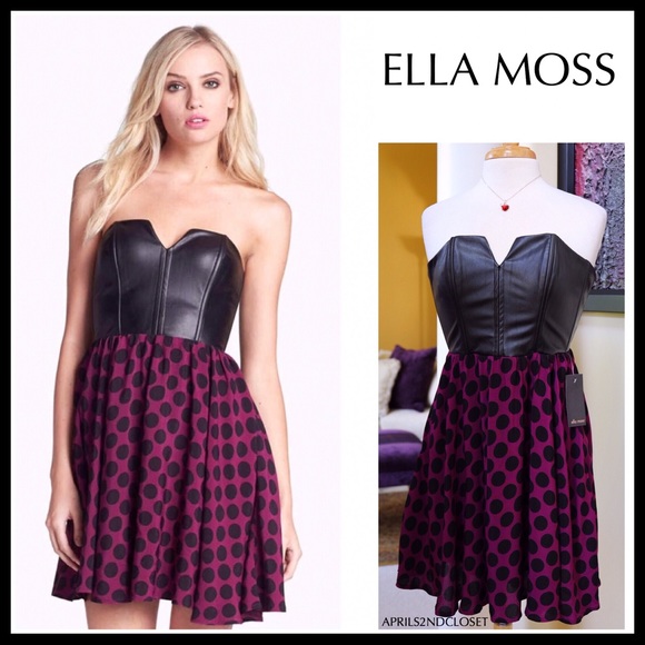 Ella Moss Dresses & Skirts - BLACK STRAPLESS BUSTIER MINI PARTY DRESS A2C